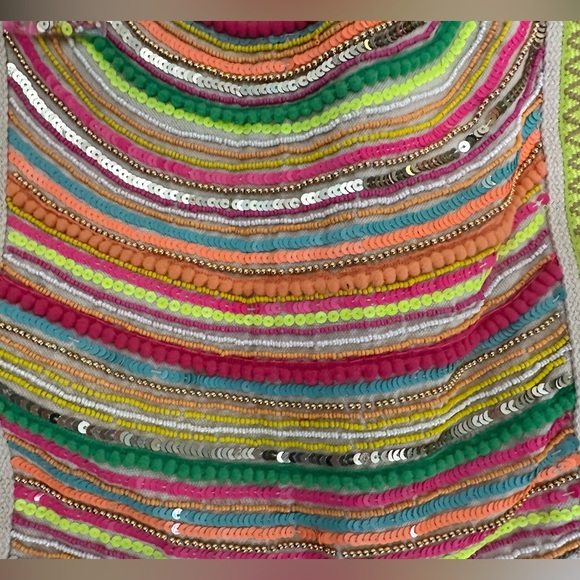 AMERICA & BEYOND Alex Embellished Hand Beaded Tote, NWT, Orig. $178 - Picture 16 of 16